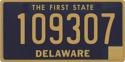 DE license plate 109307