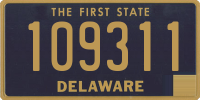 DE license plate 109311