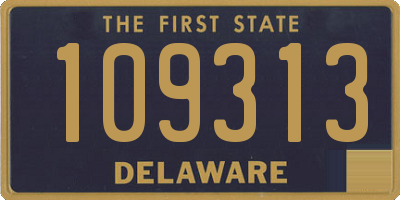 DE license plate 109313