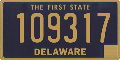 DE license plate 109317