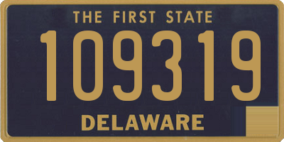 DE license plate 109319