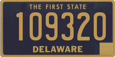 DE license plate 109320