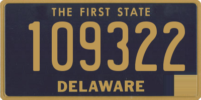 DE license plate 109322