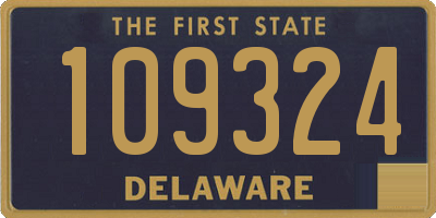 DE license plate 109324