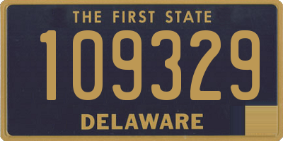 DE license plate 109329