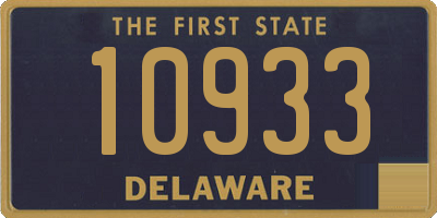 DE license plate 10933