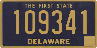 DE license plate 109341