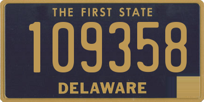 DE license plate 109358