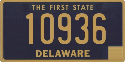 DE license plate 10936