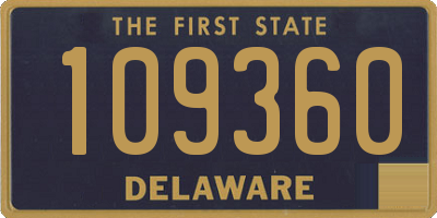 DE license plate 109360