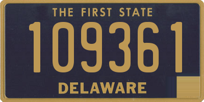 DE license plate 109361