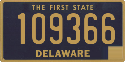 DE license plate 109366