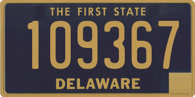 DE license plate 109367