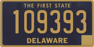 DE license plate 109393