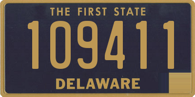 DE license plate 109411