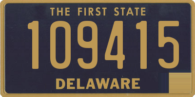 DE license plate 109415