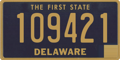 DE license plate 109421