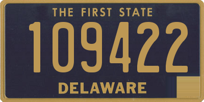 DE license plate 109422