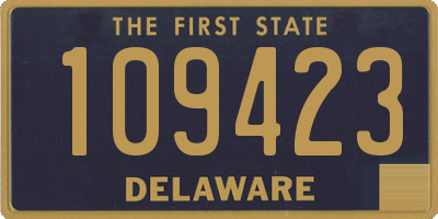 DE license plate 109423