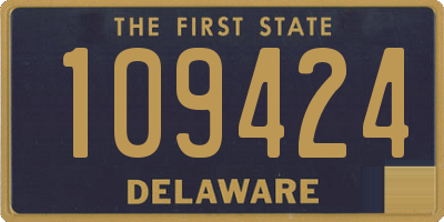 DE license plate 109424