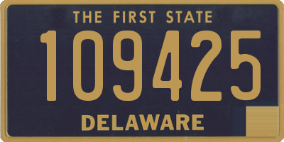 DE license plate 109425