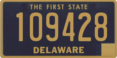 DE license plate 109428