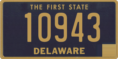 DE license plate 10943