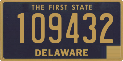 DE license plate 109432