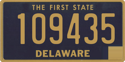 DE license plate 109435