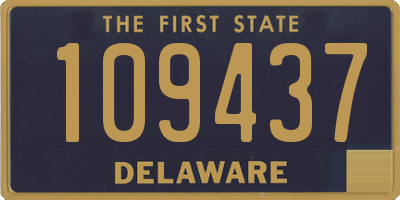 DE license plate 109437