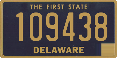 DE license plate 109438