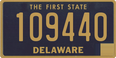 DE license plate 109440