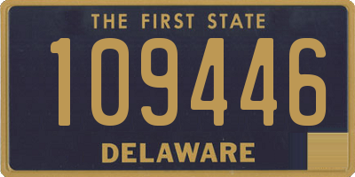 DE license plate 109446