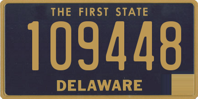 DE license plate 109448