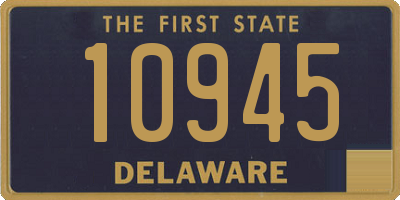 DE license plate 10945