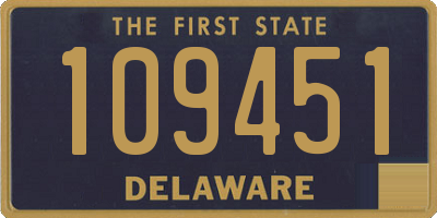 DE license plate 109451