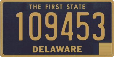 DE license plate 109453