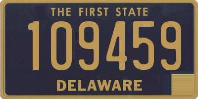 DE license plate 109459