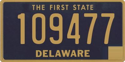 DE license plate 109477