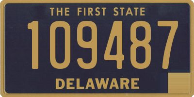 DE license plate 109487