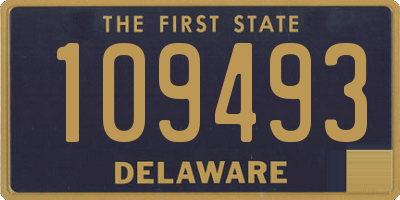 DE license plate 109493