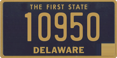 DE license plate 10950