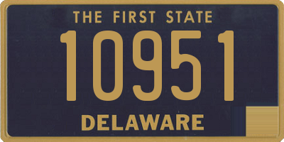 DE license plate 10951