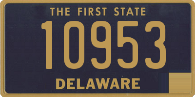 DE license plate 10953