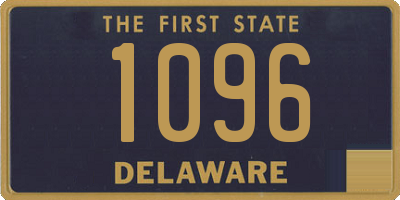 DE license plate 1096