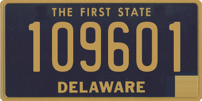 DE license plate 109601