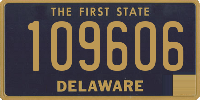 DE license plate 109606