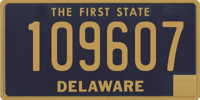 DE license plate 109607