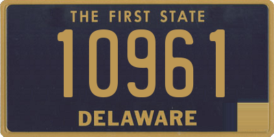 DE license plate 10961