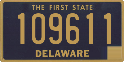 DE license plate 109611